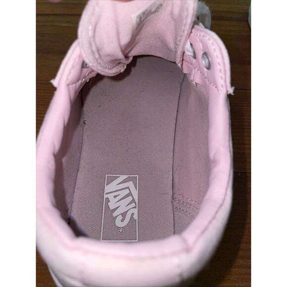 VANS Old Skool Pink Low top Sneaker Shoes Missy Size 6 Casual School Skateboard - Picture 11 of 13